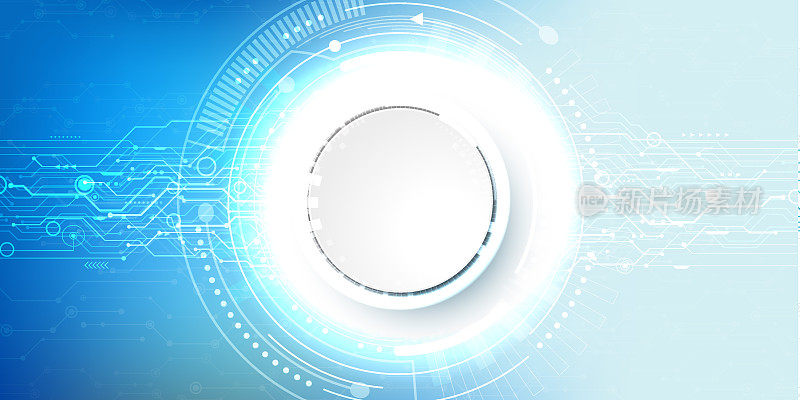Grey and white, Blue  futuristic technology abstract background